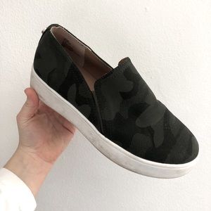 Steve Madden Camo Platform Slip-Ons